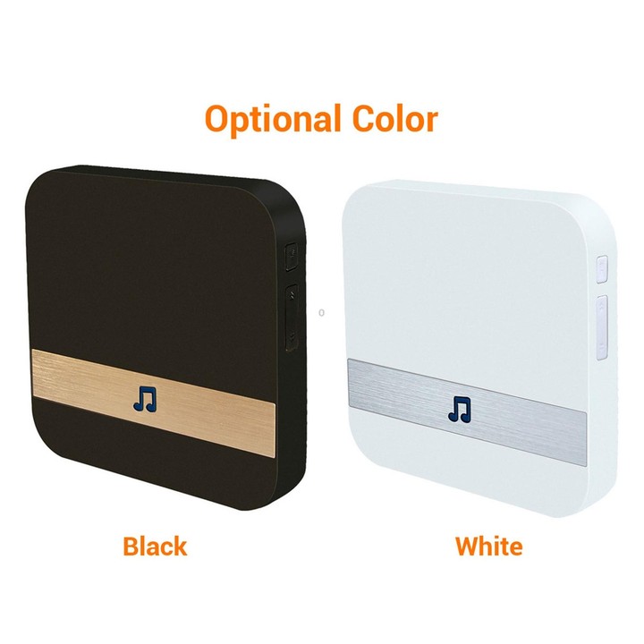 B10 52 Chimes 110dB Doorbell Receiver Low Power Consumption Home Door Tools, EU Plug, AC 90-260V (White)