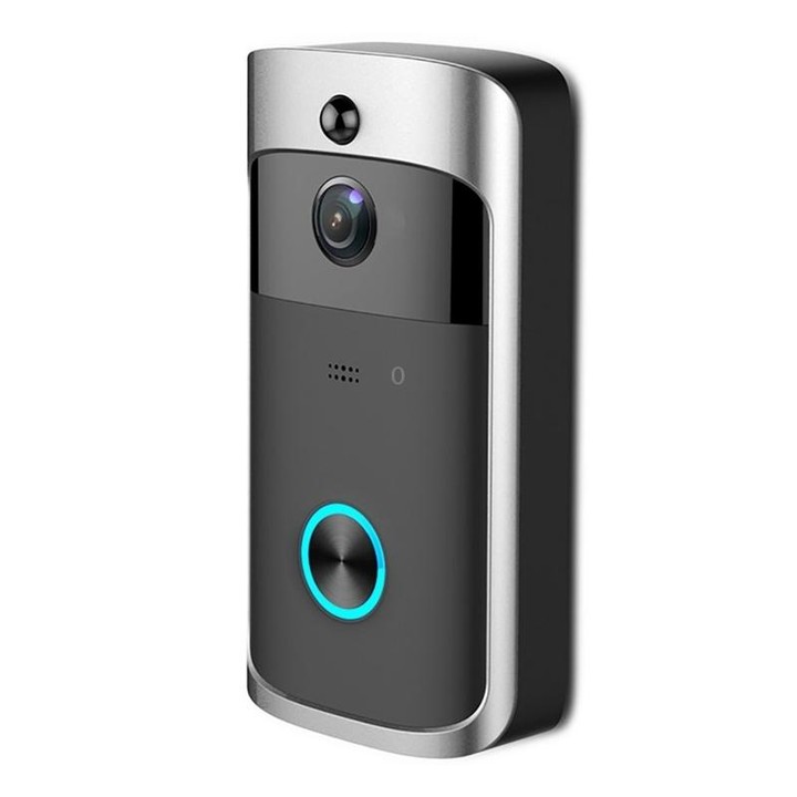 M3 720P Smart WIFI Ultra Low Power Video Visual Doorbell With Ding Dong Version, US Plug(Black)