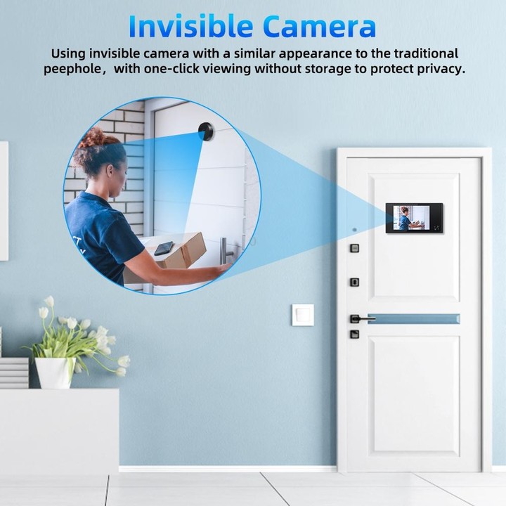 SN520AD 3.5 inch Screen 2.0MP Security Camera Digital Peephole Door Viewer (Black)