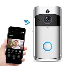 M4 720P Smart WIFI Ultra Low Power Video PIR Visual Doorbell with 3 Battery Slots,Support Mobile Phone Remote Monitoring & Night