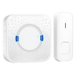 P6-B 110dB Wireless IP55 Waterproof Low Power Consumption WiFi Doorbell Receiver, 53 Music Options, Receiver Distance: 300m(Whit
