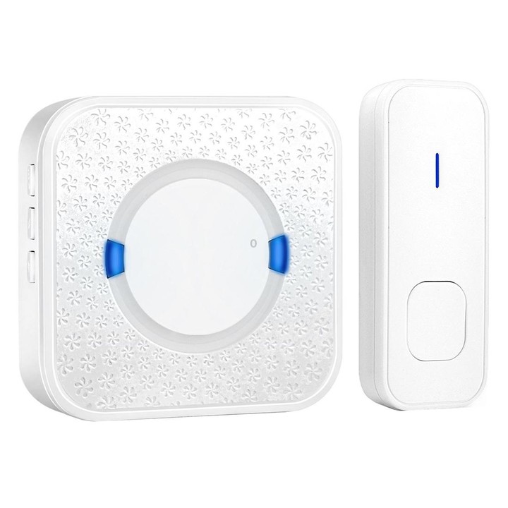P6-B 110dB Wireless IP55 Waterproof Low Power Consumption WiFi Doorbell Receiver, 53 Music Options, Receiver Distance: 300m(Whit