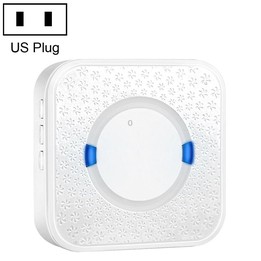 P6 110dB Wireless IP55 Waterproof Low Power Consumption WiFi Doing-dong Doorbell Receiver, Receiver Distance: 300m, US Plug(Whit
