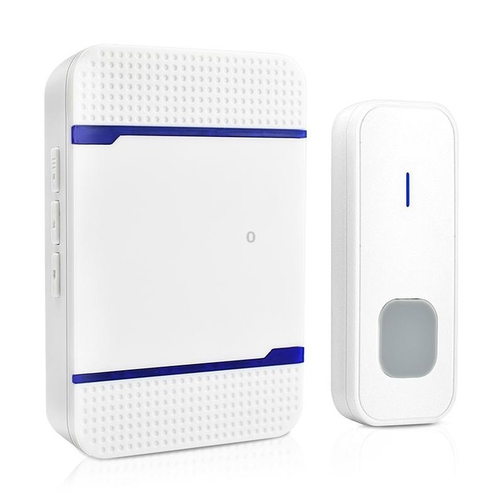 N15K-1T1-B 110dB Wireless IP55 Waterproof Low Power Consumption WiFi Doorbell Receiver with Night Light , Receiver Distance: 300