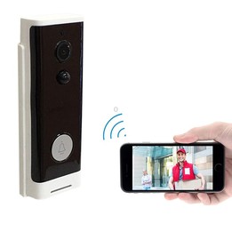 M200A 1080P WiFi Intelligent Round Button Video Doorbell, Support Infrared Motion Detection & Adaptive Rate & Two-way Intercom &