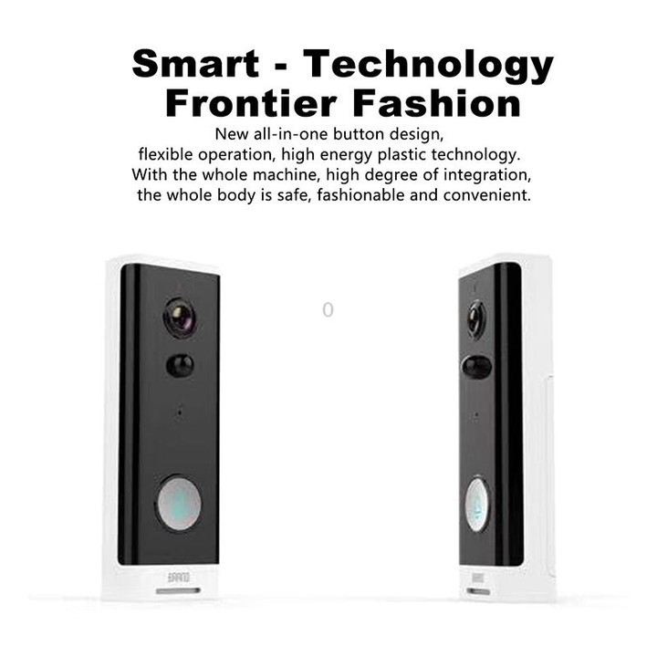 M200A 1080P WiFi Intelligent Round Button Video Doorbell, Support Infrared Motion Detection & Adaptive Rate & Two-way Intercom &