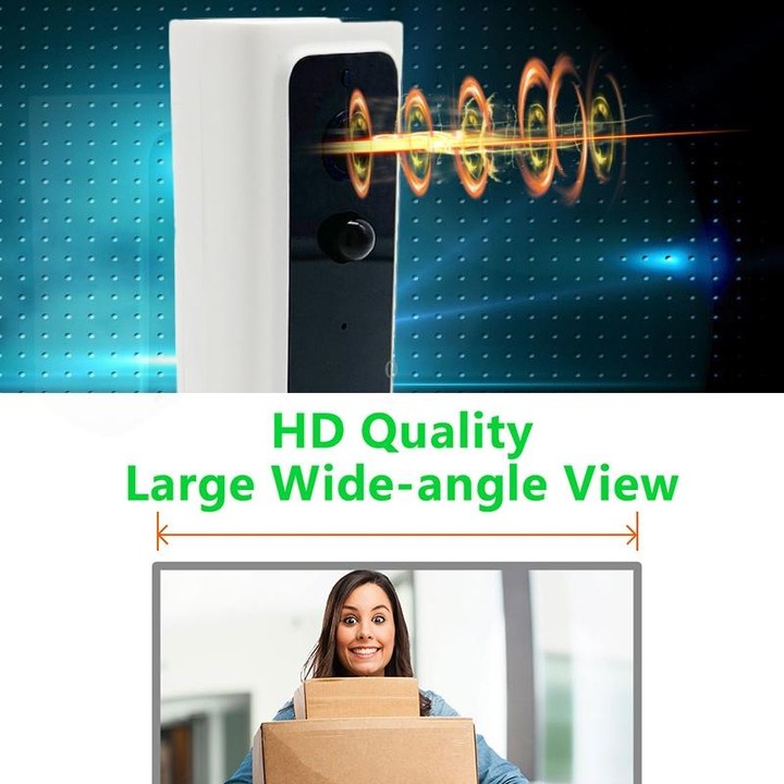 M200B WiFi Intelligent Square Button Video Doorbell, Support Infrared Motion Detection & Adaptive Rate & Two-way Intercom & Remo