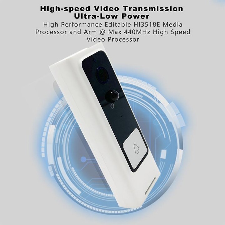 M200B WiFi Intelligent Square Button Video Doorbell, Support Infrared Motion Detection & Adaptive Rate & Two-way Intercom & Remo