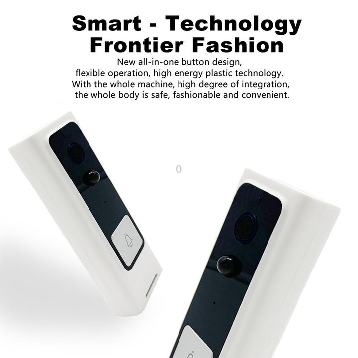 M200B WiFi Intelligent Square Button Video Doorbell, Support Infrared Motion Detection & Adaptive Rate & Two-way Intercom & Remo
