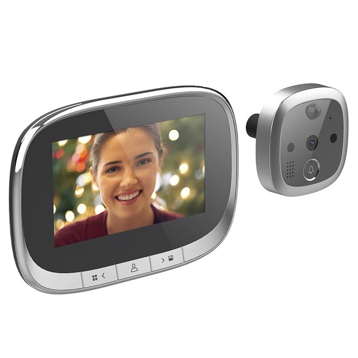 SF550 4.3 inch Screen 1.0MP Security Digital Door Viewer with 12 Polyphonic Music, Support PIR Motion Detection & Infrared Night