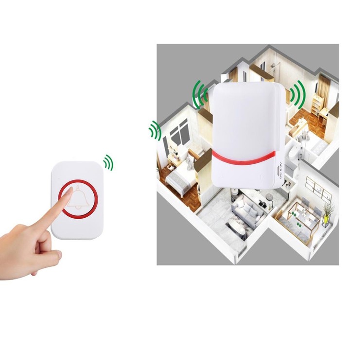 CMF1188 Home Music Remote Control Wireless Doorbell with 38 Ringtones & Colorful Flashing Lights + Ringtones / Ringtones / Color