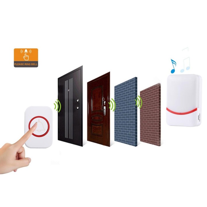 CMF1188 Home Music Remote Control Wireless Doorbell with 38 Ringtones & Colorful Flashing Lights + Ringtones / Ringtones / Color