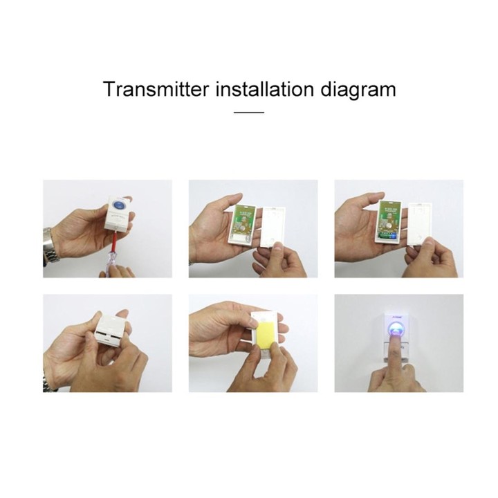 CMF1188 Home Music Remote Control Wireless Doorbell with 38 Ringtones & Colorful Flashing Lights + Ringtones / Ringtones / Color