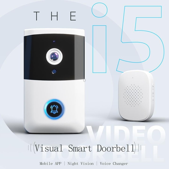 DoorBell i5 Smart Doorbell HD Wireless Bluetooth WiFi Security Camera Visual Doorbells Anti-theft Support Bidirectional Voice In