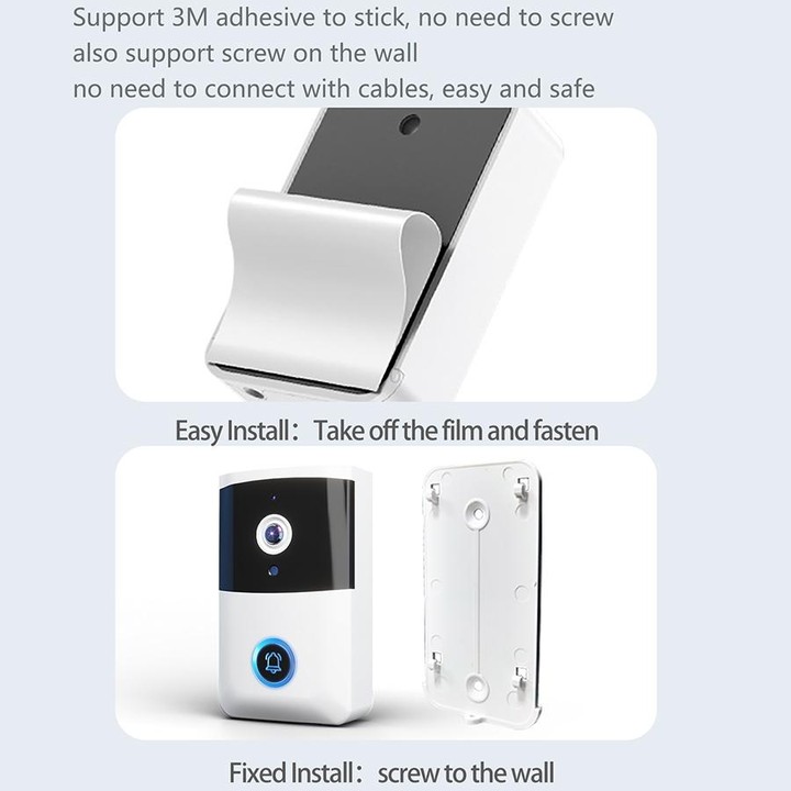 DoorBell i5 Smart Doorbell HD Wireless Bluetooth WiFi Security Camera Visual Doorbells Anti-theft Support Bidirectional Voice In