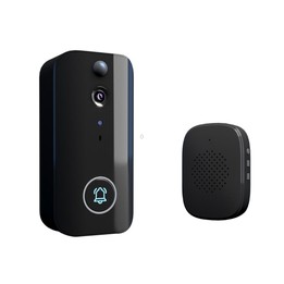 DoorBell i9 Wireless Doorbell Camera, Night vision, Motion Detection, Two-way Intercom (Black)