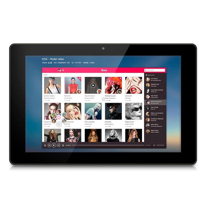 HSD1020T Touch Screen All in One PC with Holder, 2GB+16GB, 10.1 inch IPS Android 8.1 RK3288 Octa Core Up to 1.5GHz, Support OTG