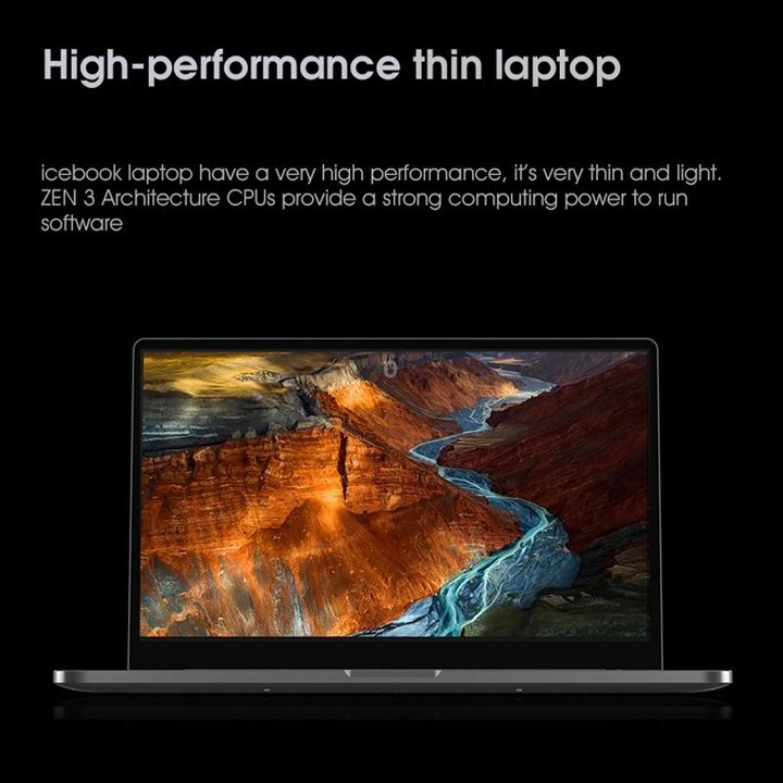 W041-ID4-156 AMD Laptop, 15.6 inch FHD, 4GB+128GB, Fingerprint Unlock, Windows 11 English OS AMD Ryzen 3 4300U Quad Core, Suppor