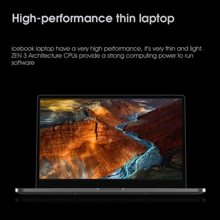 W041-ID4-156 AMD Laptop, 15.6 inch FHD, 4GB+128GB, Fingerprint Unlock, Windows 11 English OS AMD Ryzen 3 5300U Quad Core, Suppor