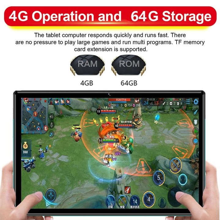 P60 4G Phone Call Tablet PC, 10.1 inch, 4GB+64GB, Android 8.0 MTK6797 Deca Core 2.1GHz, Dual SIM, Support GPS, OTG, WiFi, BT (Gr
