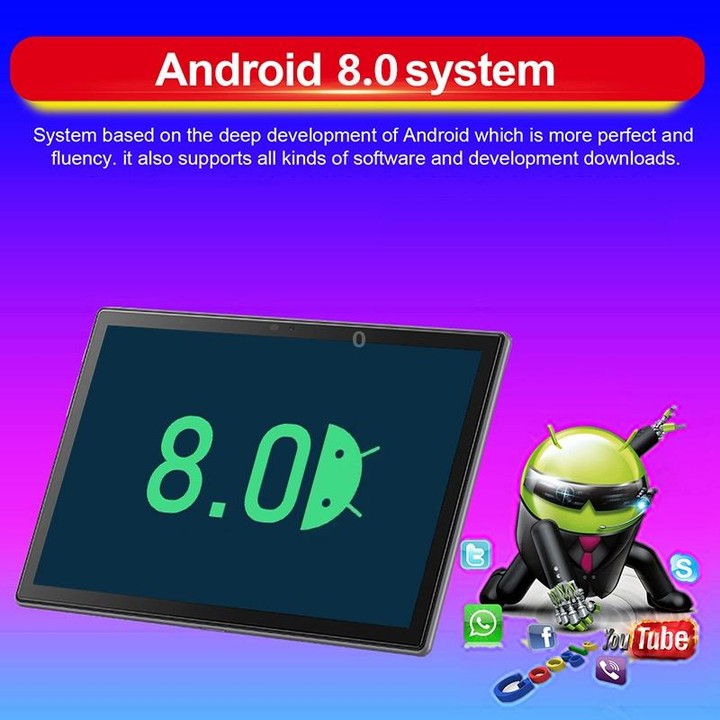P60 4G Phone Call Tablet PC, 10.1 inch, 4GB+64GB, Android 8.0 MTK6797 Deca Core 2.1GHz, Dual SIM, Support GPS, OTG, WiFi, BT (Wh