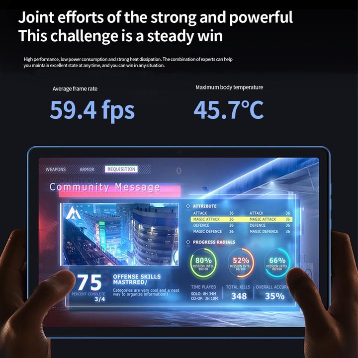BDF P60 4G LTE Tablet PC, 10.36 inch, 8GB+128GB, Android 11.0 MTK6762 Octa Core, Support Dual SIM & Bluetooth & WiFi, EU Plug(Bl