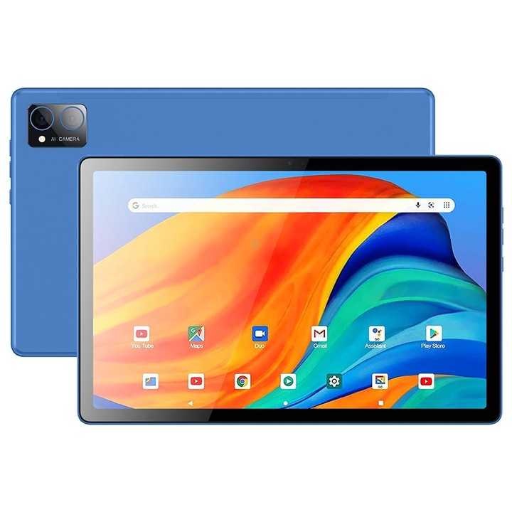 BDF P60 4G LTE Tablet PC, 10.36 inch, 8GB+128GB, Android 11.0 MTK6762 Octa Core, Support Dual SIM & Bluetooth & WiFi, EU Plug(Bl