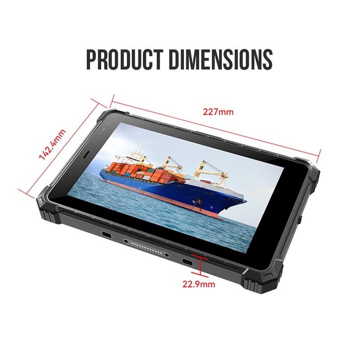 CENAVA A80ST 4G Rugged Tablet, 8 inch, 4GB+64GB, IP68 Waterproof Shockproof Dustproof, Android 10.0 MT6771 Octa Core, Support GP
