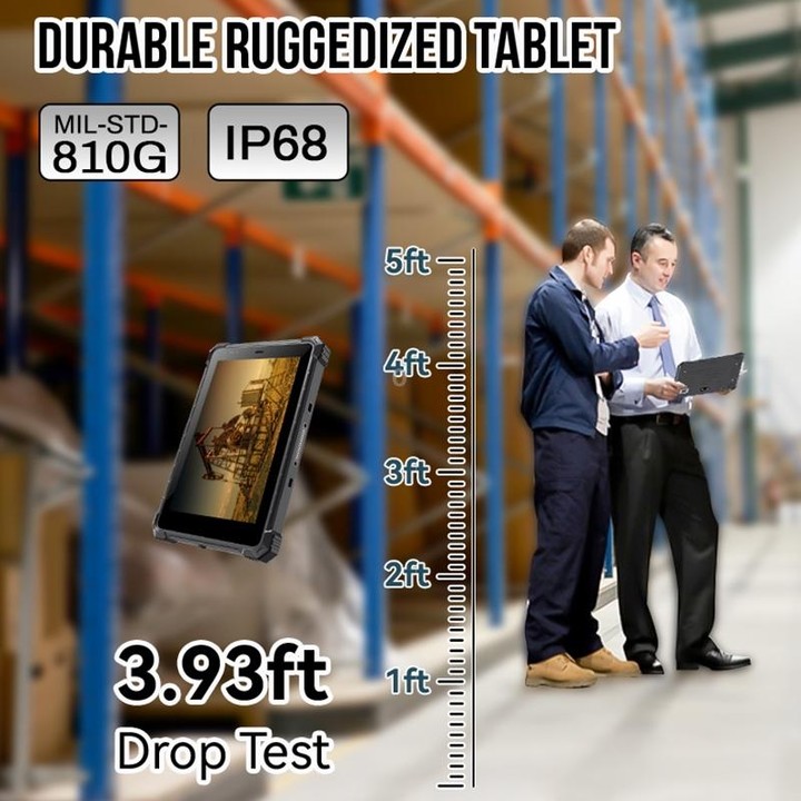 CENAVA A10ST 4G Rugged Tablet, 10.1 inch, 8GB+128GB, IP68 Waterproof Shockproof Dustproof, Android 10.0 MT6771 Octa Core, Suppor