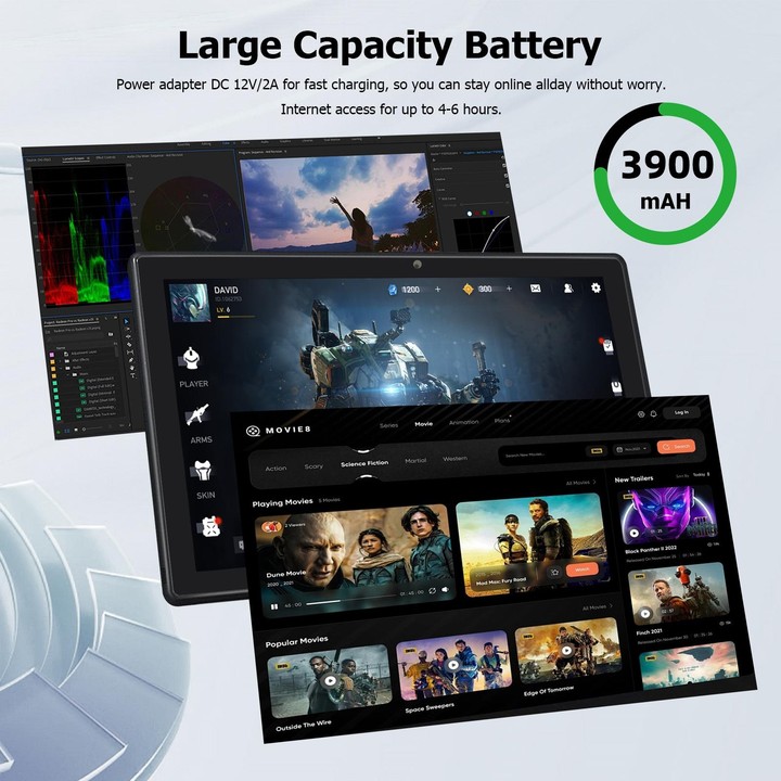 LZ1003 Tablet PC, 10.1 inch, 8GB+128GB, Windows 11, Intel Celeron N4000 Quad Core, Support TF Card & HDMI & BT & Dual WiFi, Not