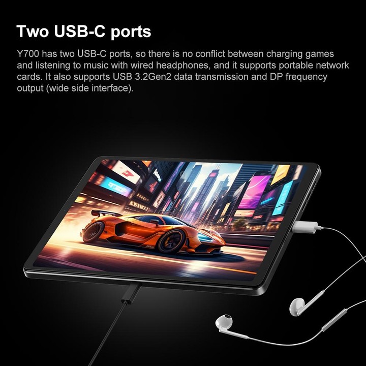 Lenovo LEGION Y700 2025 8.8 inch Anti-glare WiFi Gaming Tablet, 16GB+512GB, Android 14, Qualcomm Snapdragon 8 Gen3 Octa Core (Bl