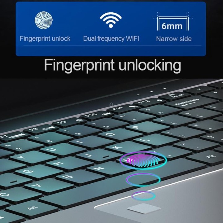 H15 15.6 inch Ultrathin Laptop, 16GB+128GB, Windows 11 Intel Processor N95 Quad Core, EU Plug (Silver)