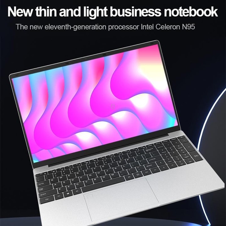 H15 15.6 inch Ultrathin Laptop, 16GB+512GB, Windows 11 Intel Processor N95 Quad Core, US Plug (Silver)