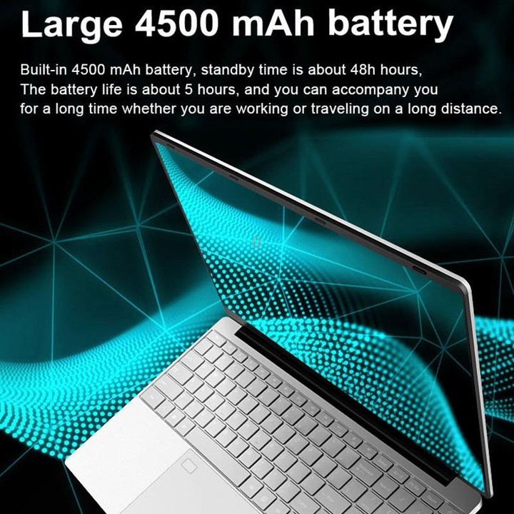 H15 15.6 inch Ultrathin Laptop, 16GB+128GB, Windows 11 Intel Celeron N5095 Quad Core, EU Plug (Silver)