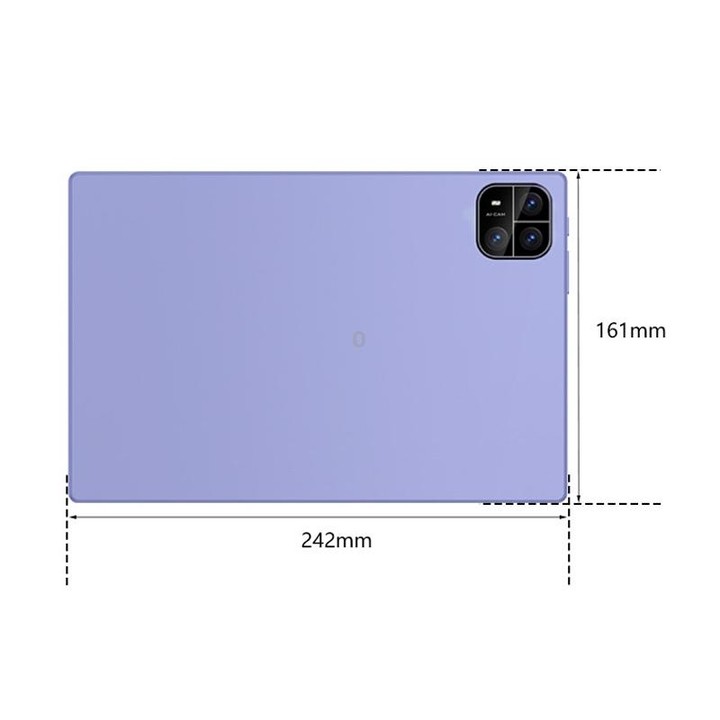 H90 10.1 inch 4G LTE Tablet PC, 4GB+64GB, Android 12 MTK6771 Octa Core, Support Dual SIM, US Plug (Purple)