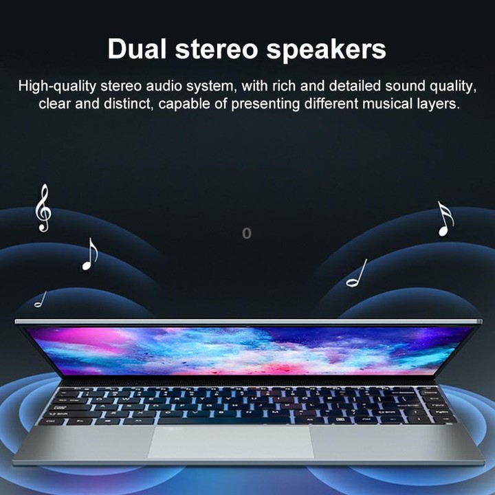 14 inch Ultrathin Portable Laptop, 8GB+256GB, Windows 10 Intel Celeron N3050 Dual Core, US Plug (Silver)