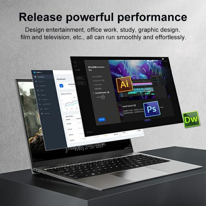 14 inch Ultrathin Portable Laptop, 8GB+1TB, Windows 10 Intel Celeron N3050 Dual Core, US Plug (Silver)