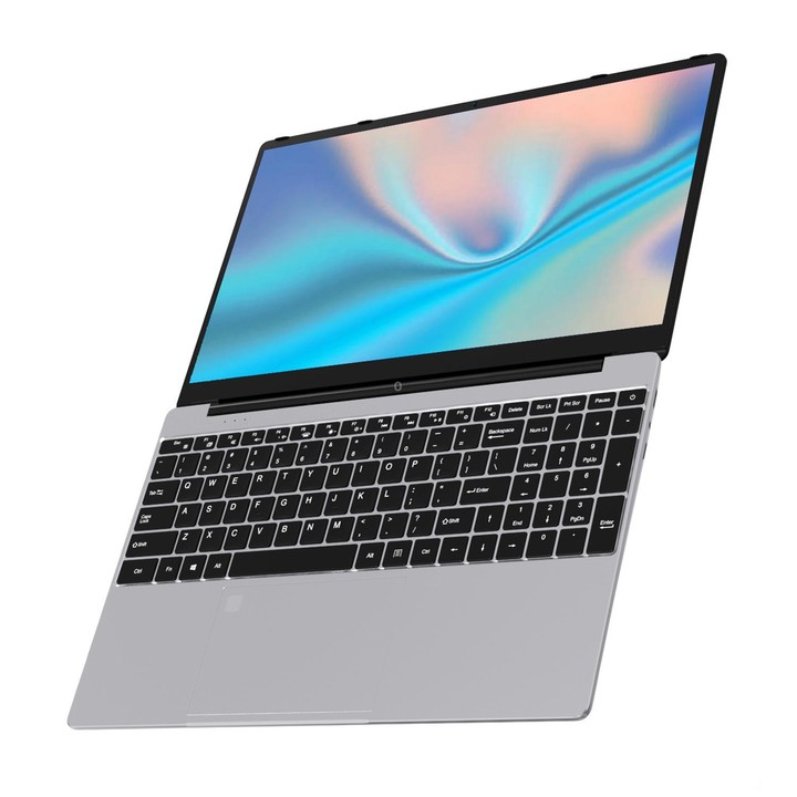 N5095 15.6 inch Laptop, 16GB+512GB, Windows 11 Intel Celeron N5095 Quad Core, Support Fingerprint Unlock, US Plug (Silver)