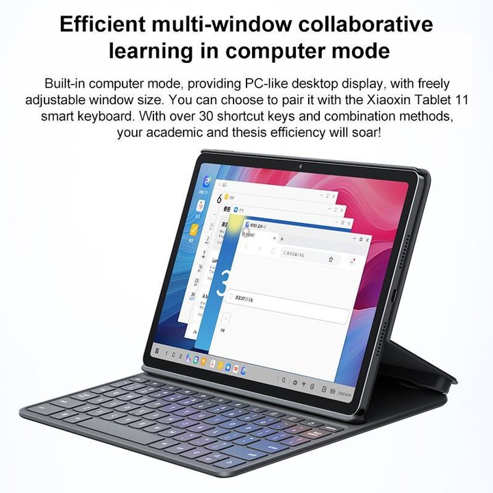 Lenovo Xiaoxin Pad 11 inch 2025 5G Tablet, 8GB+256GB, Android 15, MediaTek Dimensity 6300 Octa Core,US Plug (Dark Gray)