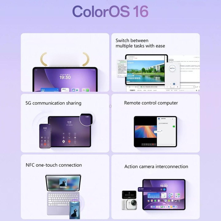 OPPO Pad 5 12.1 inch Tablet PC, 8GB+128GB, ColorOS 16.0 MediaTek Dimensity 9400+ Octa Core (Grey)