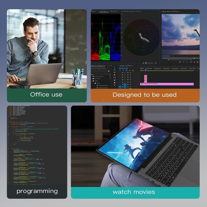 GXMO G156 15.6 inch Laptop, 16GB+512GB, Windows 11 AMD Ryzen 7 5825U Octa Core, Support Fingerprint Unlock, AU Plug