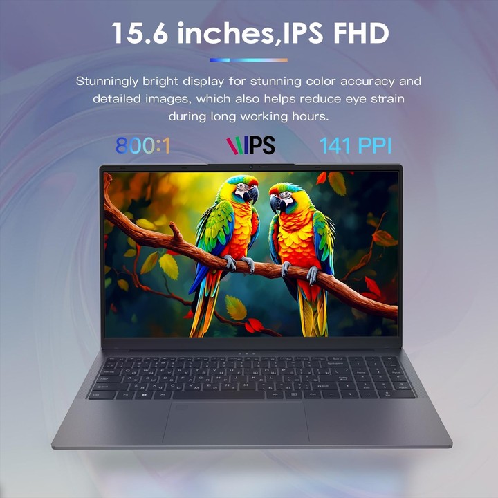 GXMO G156 15.6 inch Laptop, 16GB+512GB, Windows 11 AMD Ryzen 7 5825U Octa Core, Support Fingerprint Unlock, US Plug