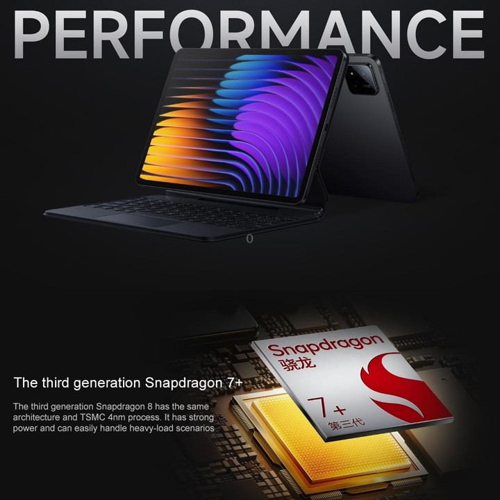 Xiaomi Pad 7 11.2 inch, 12GB+256GB, HyperOS 2 Qualcomm Snapdragon 7+ Gen3 Octa Core (Black)