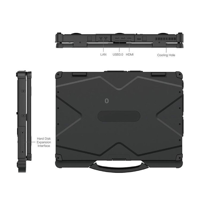 UNIWA ULAP R14 Rugged Laptop, 8GB+256GB, 14 inch Windows 10 Home Intel Core i5-8250U, UK Plug