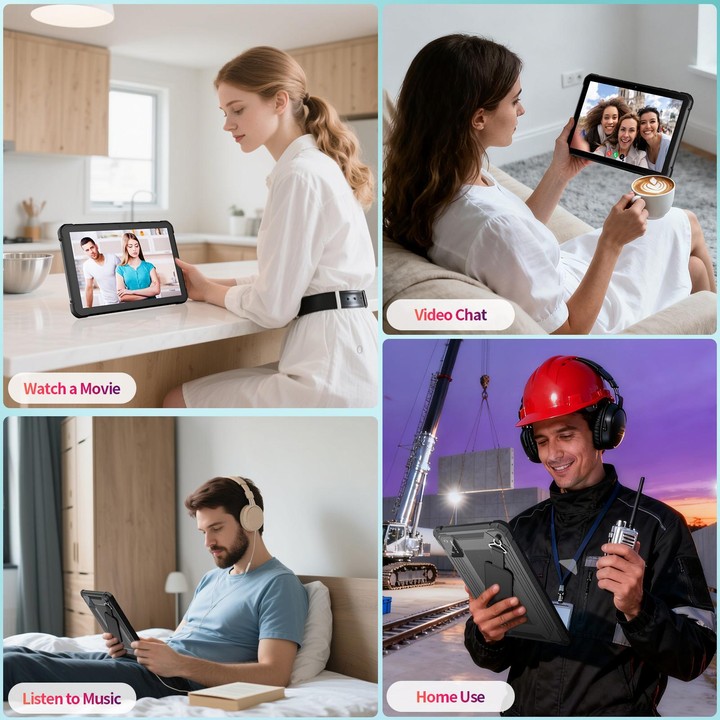 UNIWA UTAB R1040 IP67 Waterproof Rugged Tablet PC, 8GB+128GB, 10.1 inch Android 15 Mediatek MT8786 Octa Core, Network: 4G, AU Pl