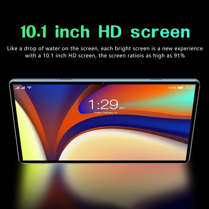 BDF P70 10.1 inch 4G LTE Tablet PC, 8GB+256GB, Android 10 MTK6750 Octa Core, Support Dual SIM, UK Plug (Blue)