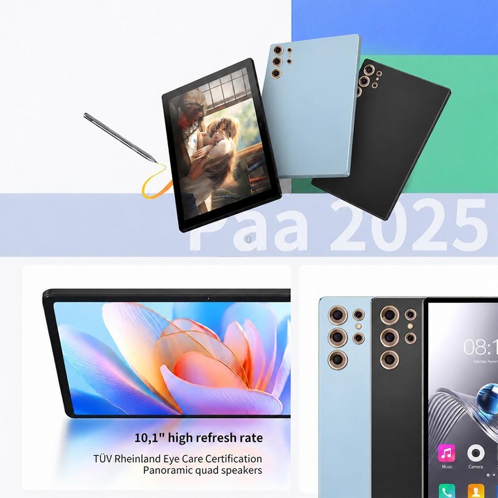 BDF H39 10.1 inch 4G LTE Tablet PC, 6GB+128GB, Android 10 MTK6750 Octa Core, Support Dual SIM, US Plug (Blue)