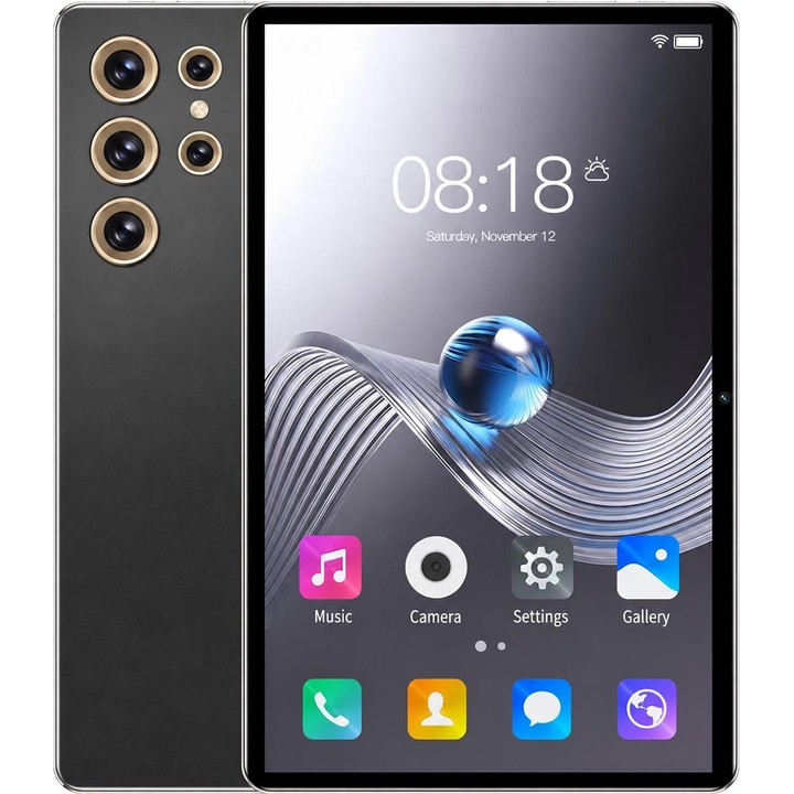 BDF H39 10.1 inch 4G LTE Tablet PC, 8GB+256GB, Android 10 MTK6750 Octa Core, Support Dual SIM, US Plug (Black)