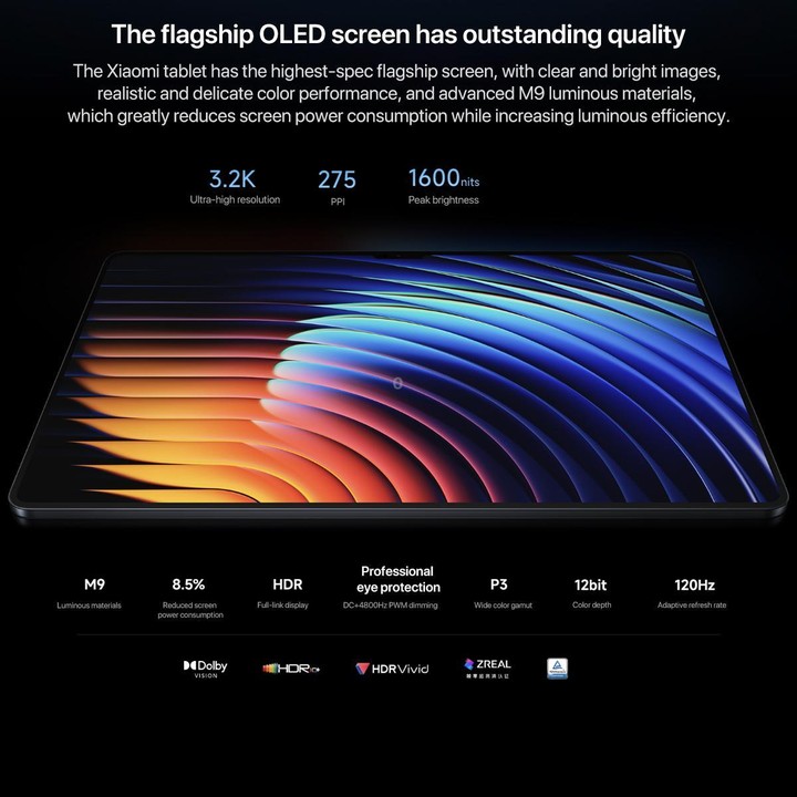 Xiaomi Pad 7 Ultra 14 inch, 12GB+512GB, HyperOS 2, XRING O1 3nm Deca Core CPU (Purple Gray)