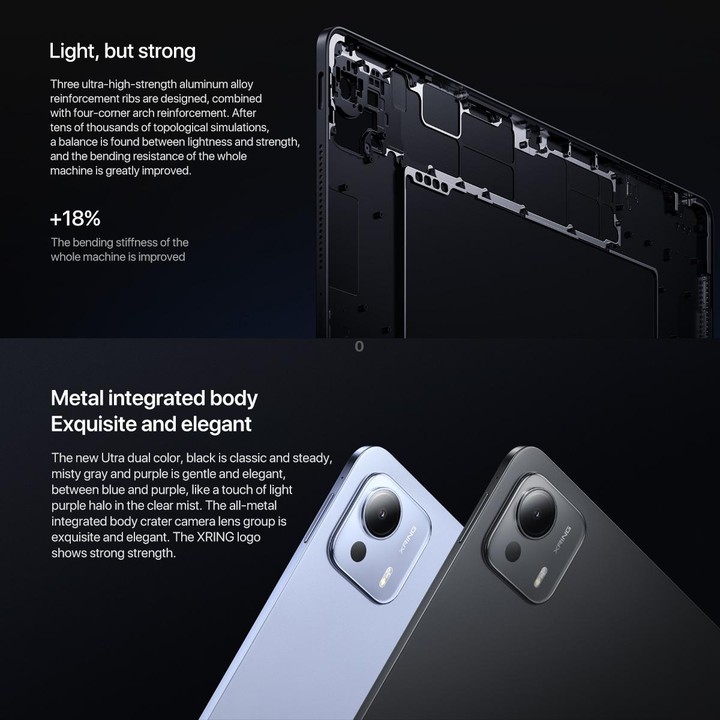 Xiaomi Pad 7 Ultra 14 inch Soft Light Screen, 16GB+1TB, HyperOS 2, XRING O1 3nm Deca Core CPU (Purple Gray)